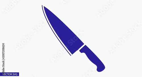 Free Download A sharp knife lies on a surface with its blade pointing upwards. - GFXLoad