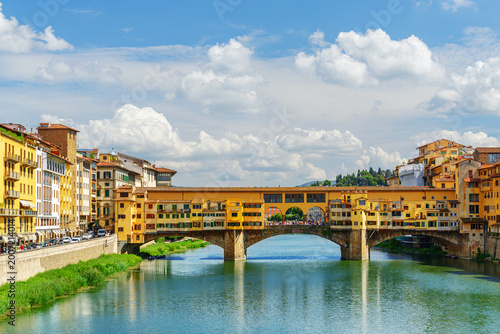 The Ponte Vecchio over the Arno River, Florence, Tuscany, Italy
