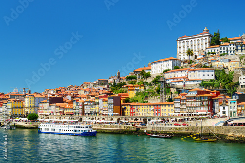 Awesome view of the Ribeira in Porto, Portugal