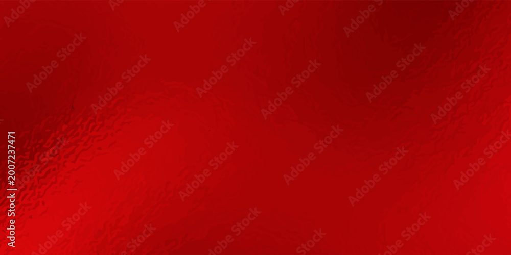 Naklejka premium Vector red foil texture background. Abstract gradient bright and shiny light reflection rough texture surface. Vector illustration for background, backdrop, web, wallpaper, print and design artwork.