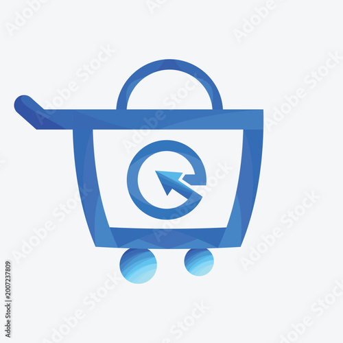 Ecommerce Shopping Basket Cart Logo Design