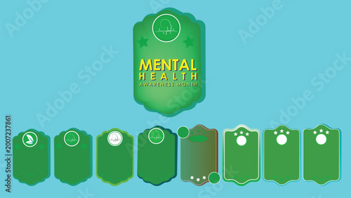 Mental Health Awareness Poster Bundle Vector