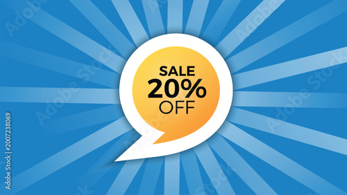 Flash Sale Bubble Banner Vector Template