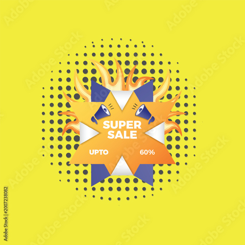 Flash Sale Bubble Vector Illustration