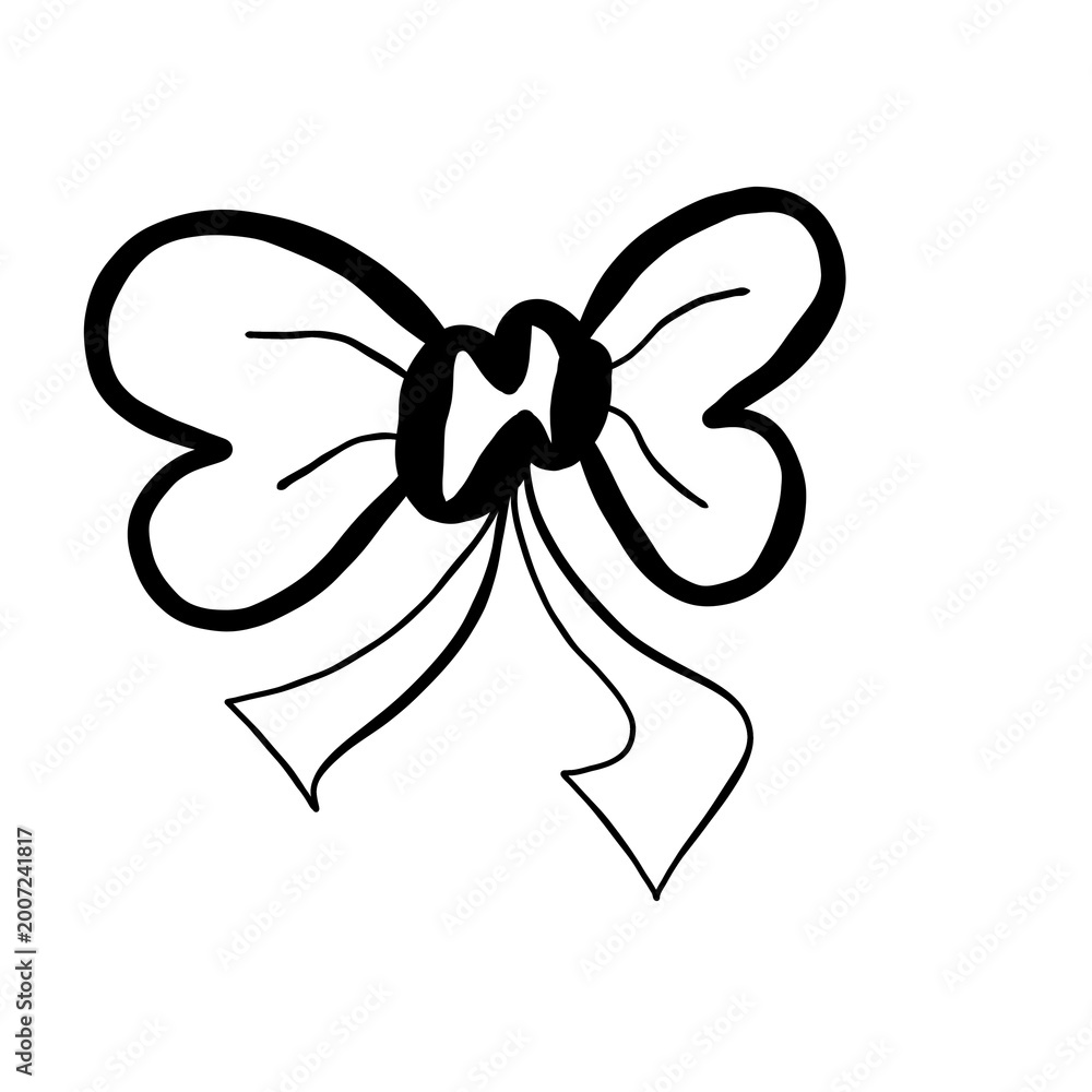 Fototapeta premium vector illustration of a bow
