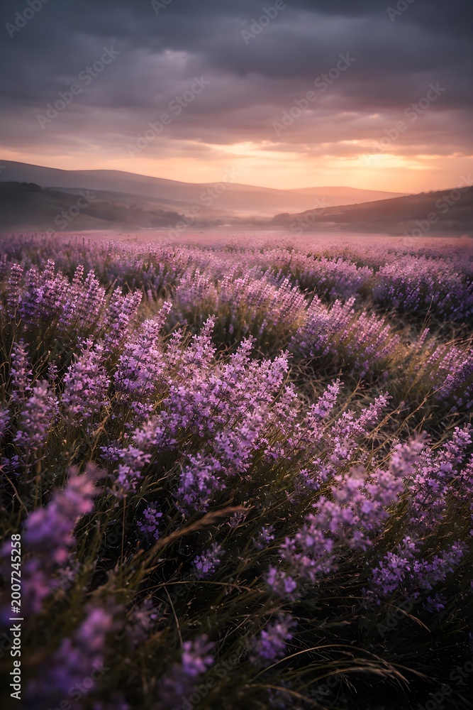 Obraz premium Lavender Horizon Breeze