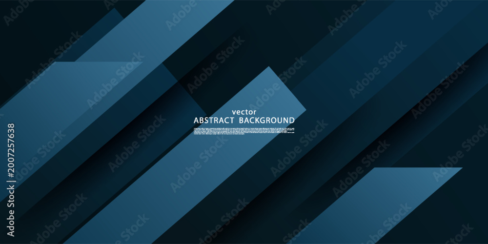 Obraz premium Abstract gradient dark blue background with overlapping arrow triangle shape pattern element concept design. Vector Eps10