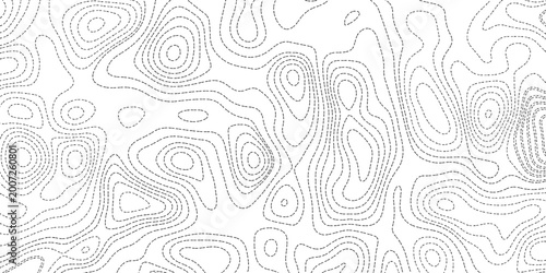Topographic map background geographic line map with elevation assignments. Modern design with White background with topographic wavy pattern design.paper texture Imitation of a geographical map shades