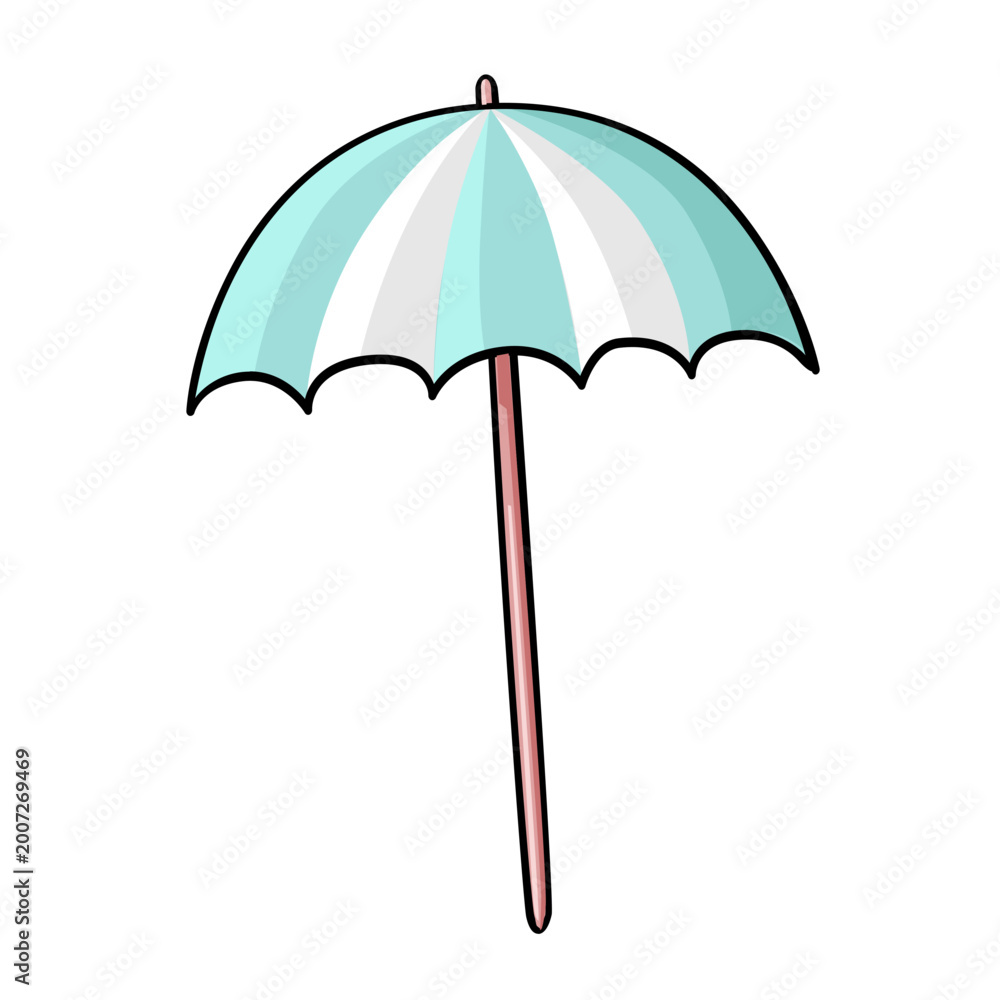 Obraz premium Beach Umbrella I - pastel