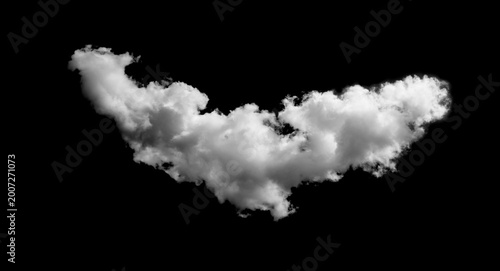 Εκτύπωση καμβά White clouds against a black background.