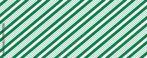 Tablou pe pânză Vintage green candy cane stripes Christmas holiday Vector Pattern
