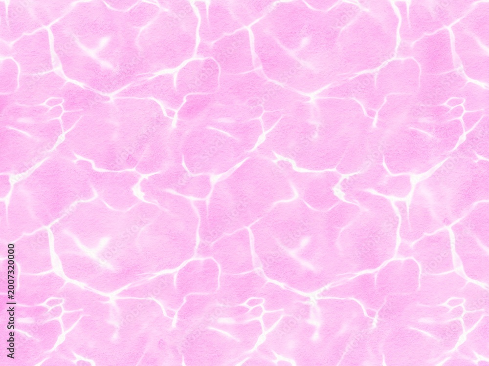 Fototapeta premium A soft, smooth white water ripples texture resemble sunlight reflections on water, against a soft pink textured background 