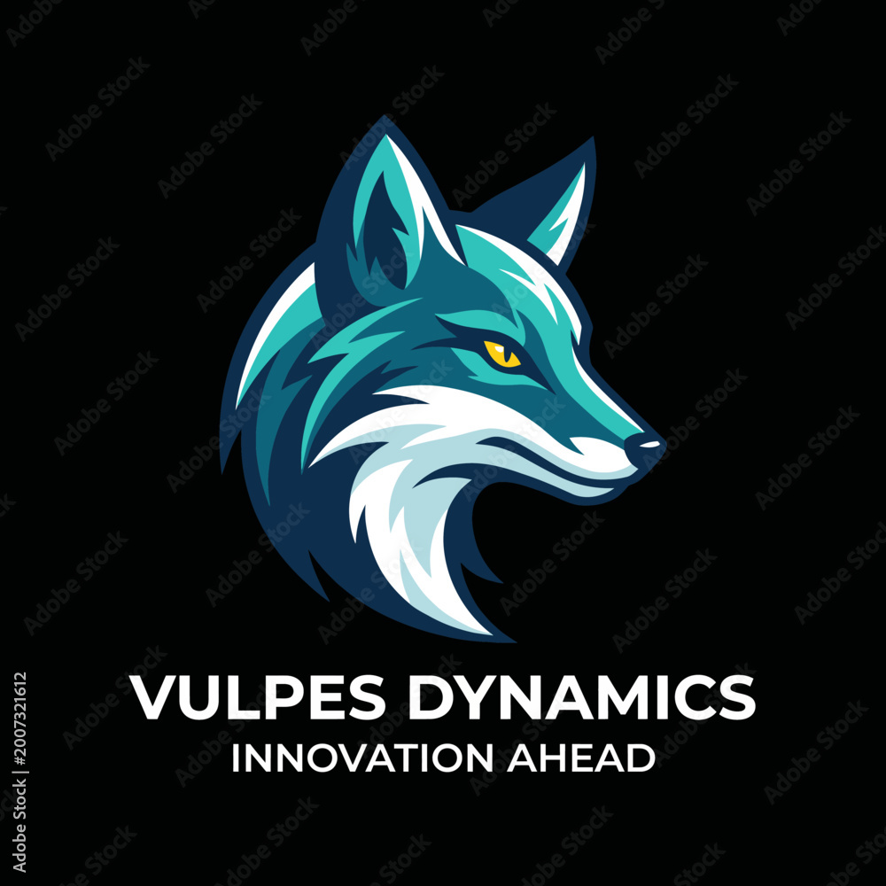 Obraz premium This striking logo features a sleek fox illustration, symbolizing cunning and intelligence, ideal for brands focused on innovation and forward-thinking solutions.