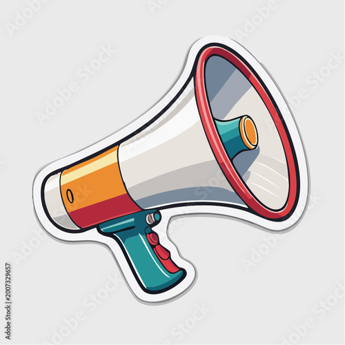 Cartoon Megaphone Illustration