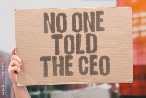 Photography "No One Told The CEO" Executives regularly discover organizational failures only after consequences materialize