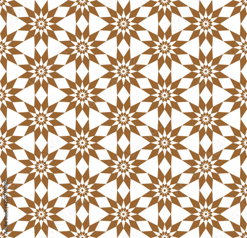 Seamless geometric pattern in Islamic style