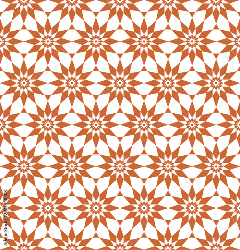 Seamless geometric pattern in Islamic style