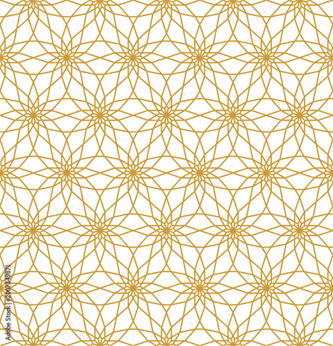 Seamless geometric pattern in Islamic style