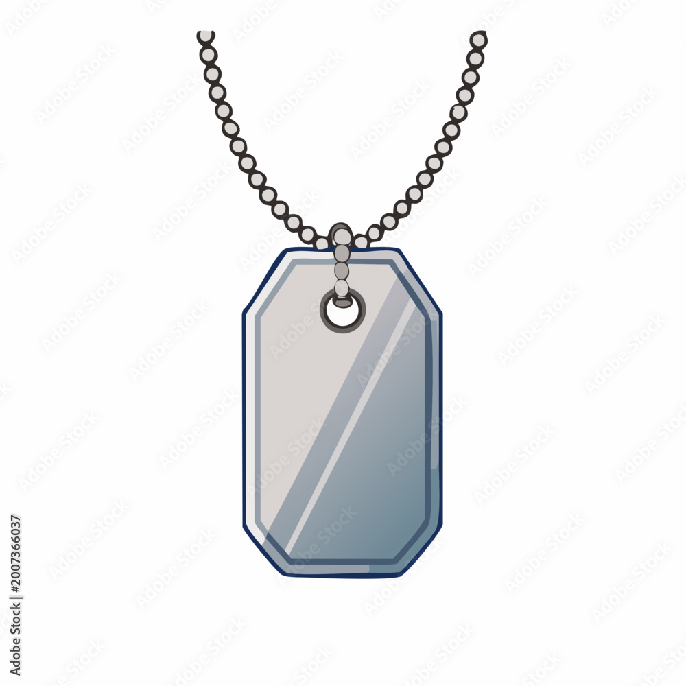 Fototapeta premium Dog Tag Necklace
