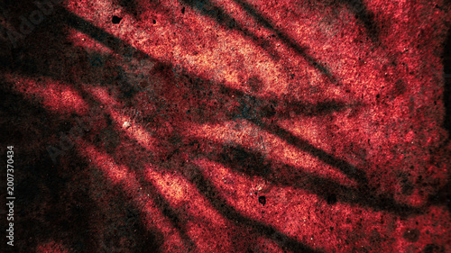 Gritty dark red abstract background with dramatic shadows and grainy texture, perfect for horror, mystery, or edgy urban cinematic design concepts
