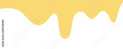 Принти на полотні melt mustard isolated on white background