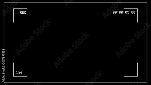Cctv camera recording interface overlay, surveillance camera footage, security system visuals, or digital monitoring effects. CAM 1.