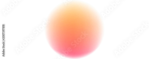 Φωτογραφία Color gradient, gradation circle, vector grain noise texture holographic blur abstract background