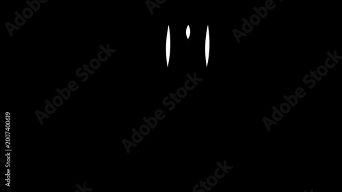 Abstract minimalist white curved wavy lines icon design isolated on black background for modern corporate branding identity creative steam or smoke vector symbol and decorative graphic element.