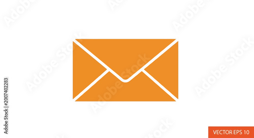 Valokuva Orange Envelope Mail Communication Symbol.