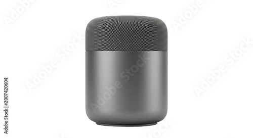 Bild auf Leinwand Contemporary smart speaker in space grey on transparent background