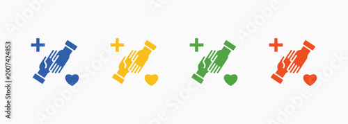 Φωτογραφία Helpful Icon Set Color Multiple Style Collection Illustration