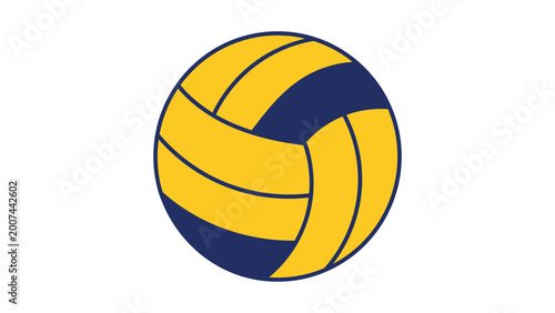 Canvastavla Professional water polo ball vector icon illustration isolated on white background
