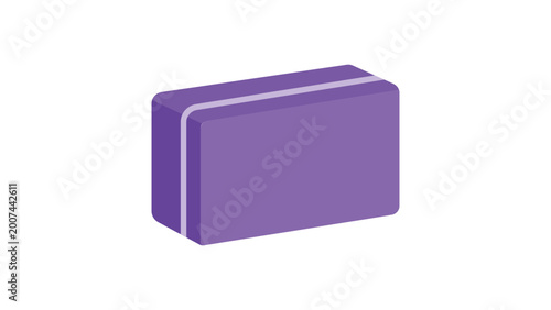 Foto Modern yoga block vector icon illustration for fitness and wellness