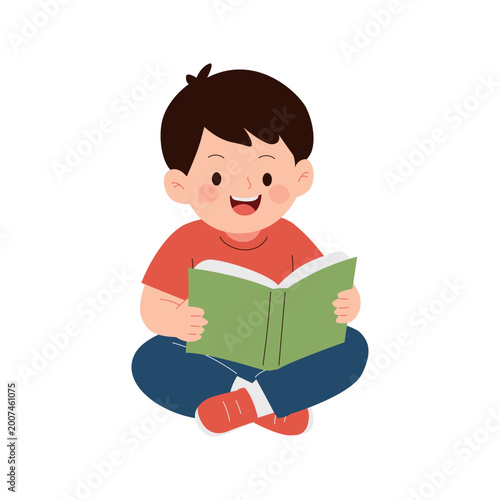 A cheerful flat illustration set of diverse kids celebrating International Children’s Day, featuring playful activities, happy expressions, and colorful modern character design.