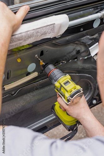 Foto Vehicle repair scene
