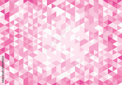 Pink gradation geometric abstract design
