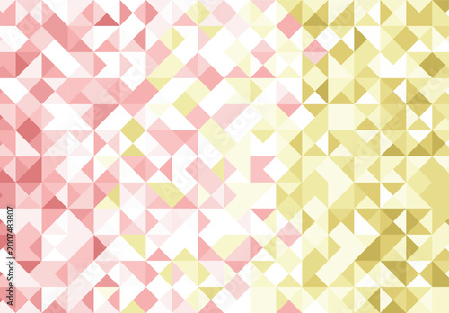 Pink yellow gradation geometric abstract design