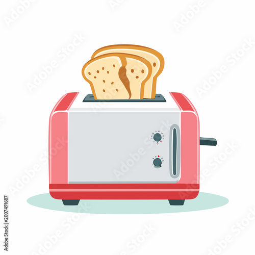 Toaster with Sliced Bread