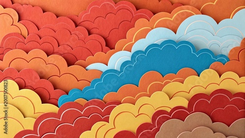colorful abstract heart shape wave pattern in vibrant gradient tones