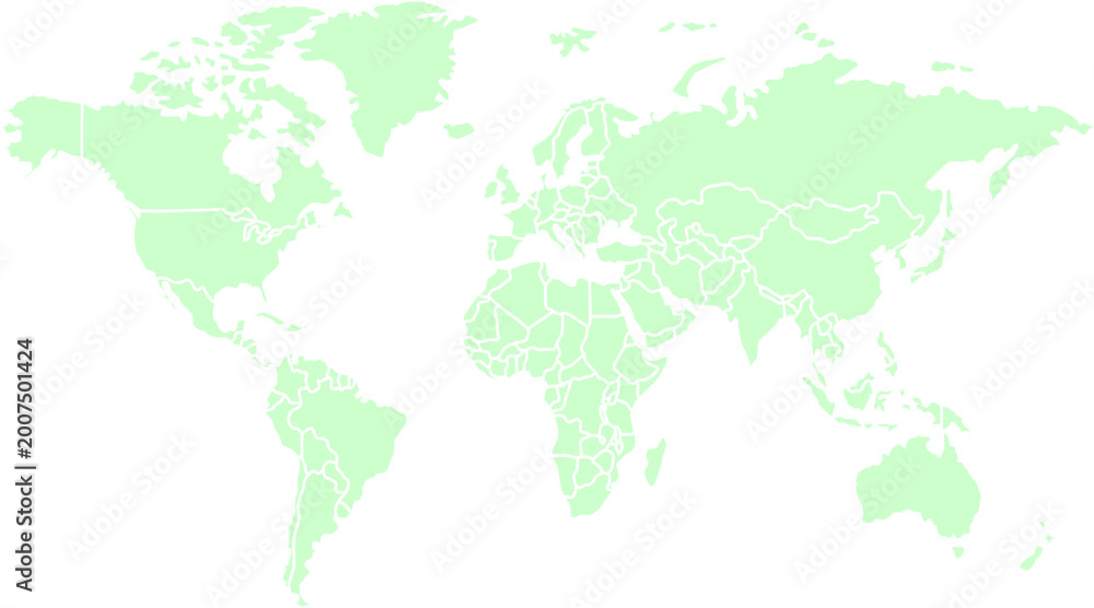 Obraz premium World Map Vector Minimal Background Design Template.