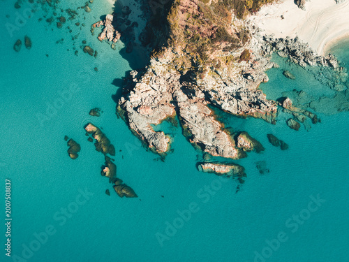 Photos Tropical Cove with Clear Water and Rocks