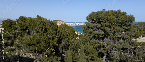 Coastal City Skyline and Mediterranean Sea View