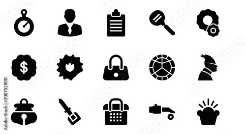 Professional Tools and Symbols for Effective Communication in a Modern Office Environment