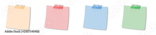 Obraz na płótnie Clipped sticky notes set