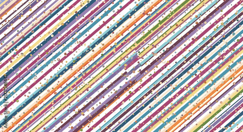 Colorful diagonal striped pattern background.