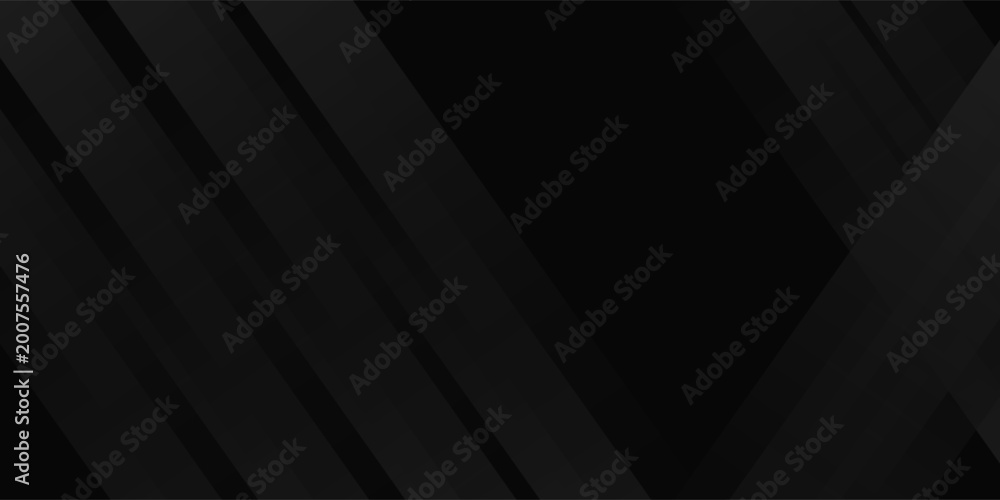 Obraz premium Black abstract background. Elegant dark diagonal shape elements. Modern luxury grey gradient graphic design.Eps10
