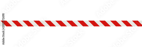 Set of taxi car marking stripes or caution tapes isolated on white background.