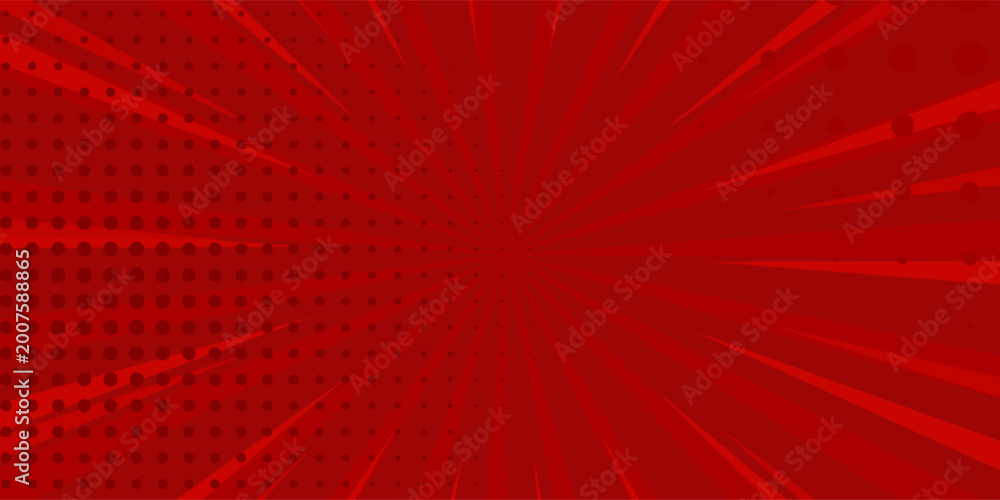 Obraz premium red zoom comic cartoon background vector