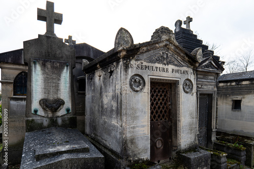 Quadro su tela Historic Mausoleums at Pere Lachaise Cemetery Paris