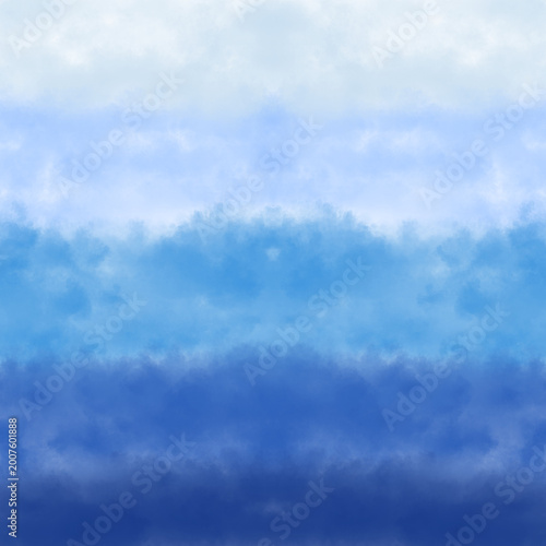 Abstract blue watercolor gradient background with soft misty layers and painterly texture.